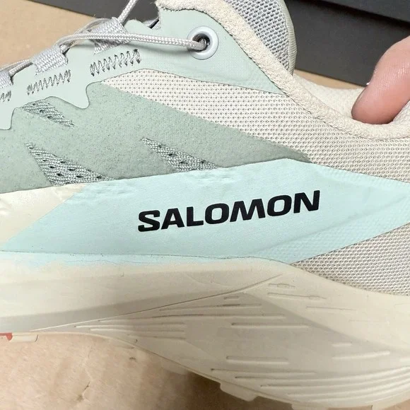 Salomon Women's Trail Running Shoes - Gray and Cream - Picture 2 of 6